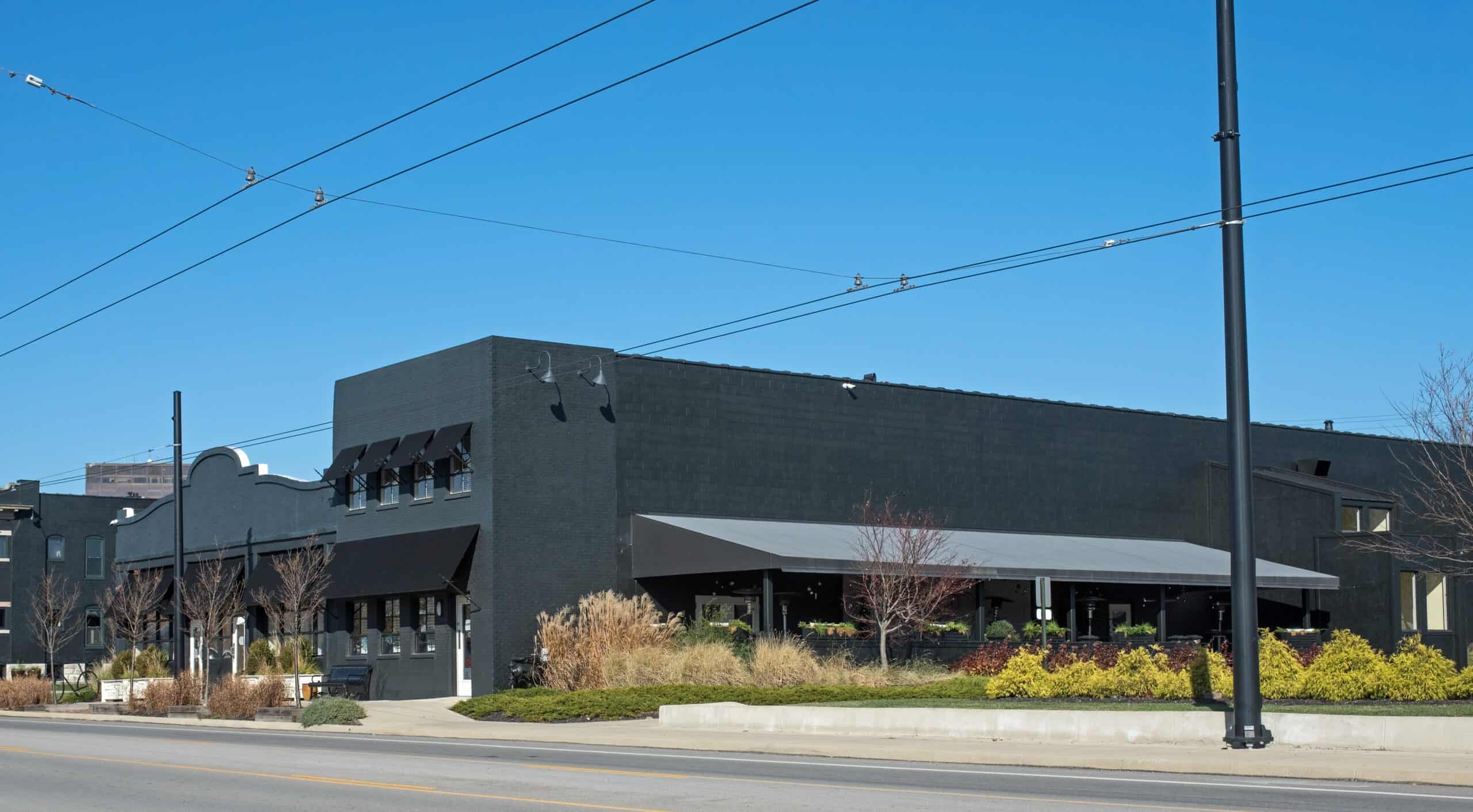 exterior commercial painting building